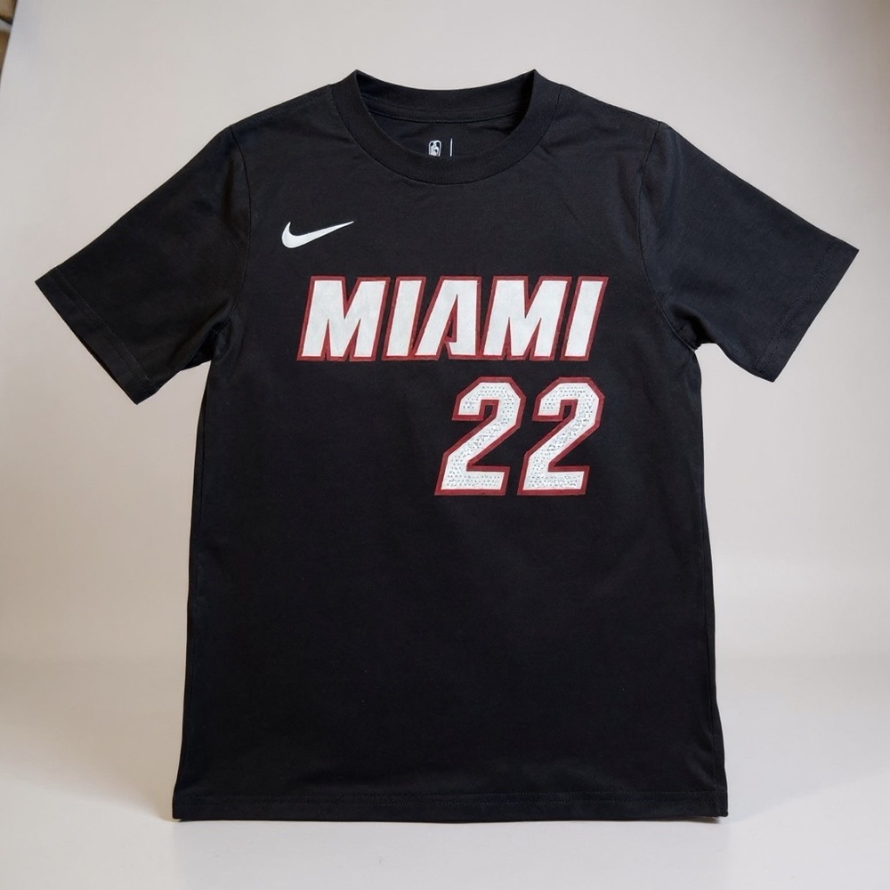 Nike NBA Youth Miami Jimmy Butler #22 Black T-Shirt Size S and M NWT